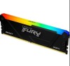 Memória Ram Kingston 16GB DDR4 CL16 3200Mhz Fury Beast RGB Preta